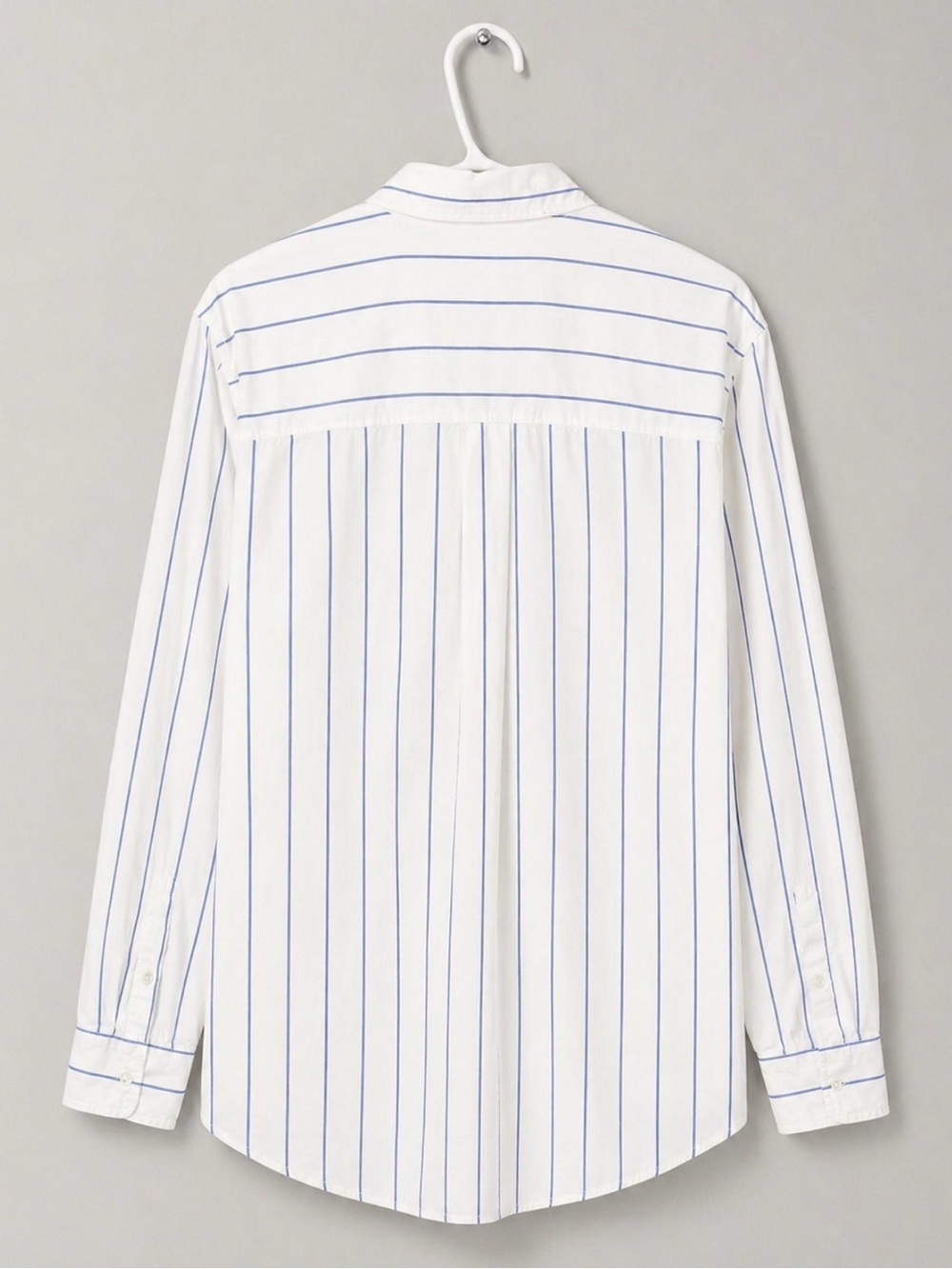 Aritzia WILFRED Free Relaxed Striped Poplin Button Down Shirt Size M - Picture 6 of 10